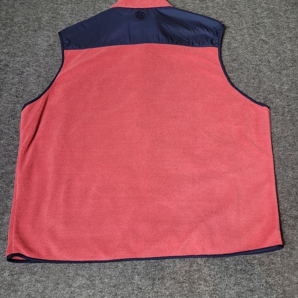 Peter Millar Men's Golf Vest  Size 2Xl Corral Sweat And Blue Fleece Full Zipper - Picture 2 of 12